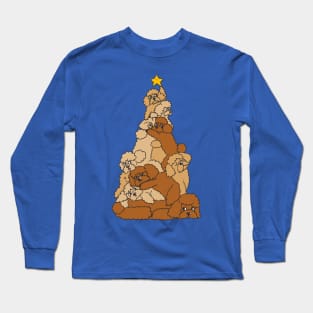 Christmas Tree Poodle Long Sleeve T-Shirt